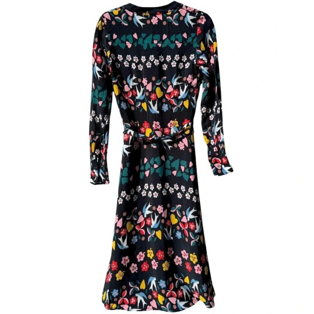 Boden Jessica Midi Shirtdress Folklore Print Twee Grandmillennial Teacher - 4 - Picture 3 of 5
